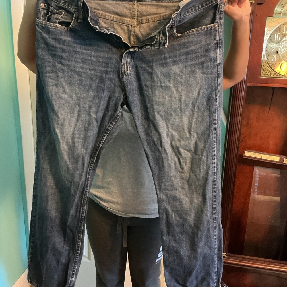 Nautica Men's Relaxed Fit Blue Washed Jeans